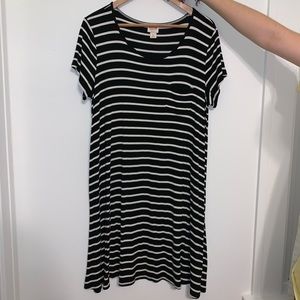 Striped T-shirt dress